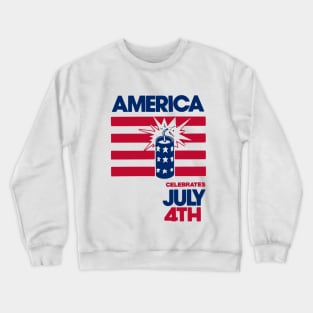 America celebra cuatro de Julio Crewneck Sweatshirt